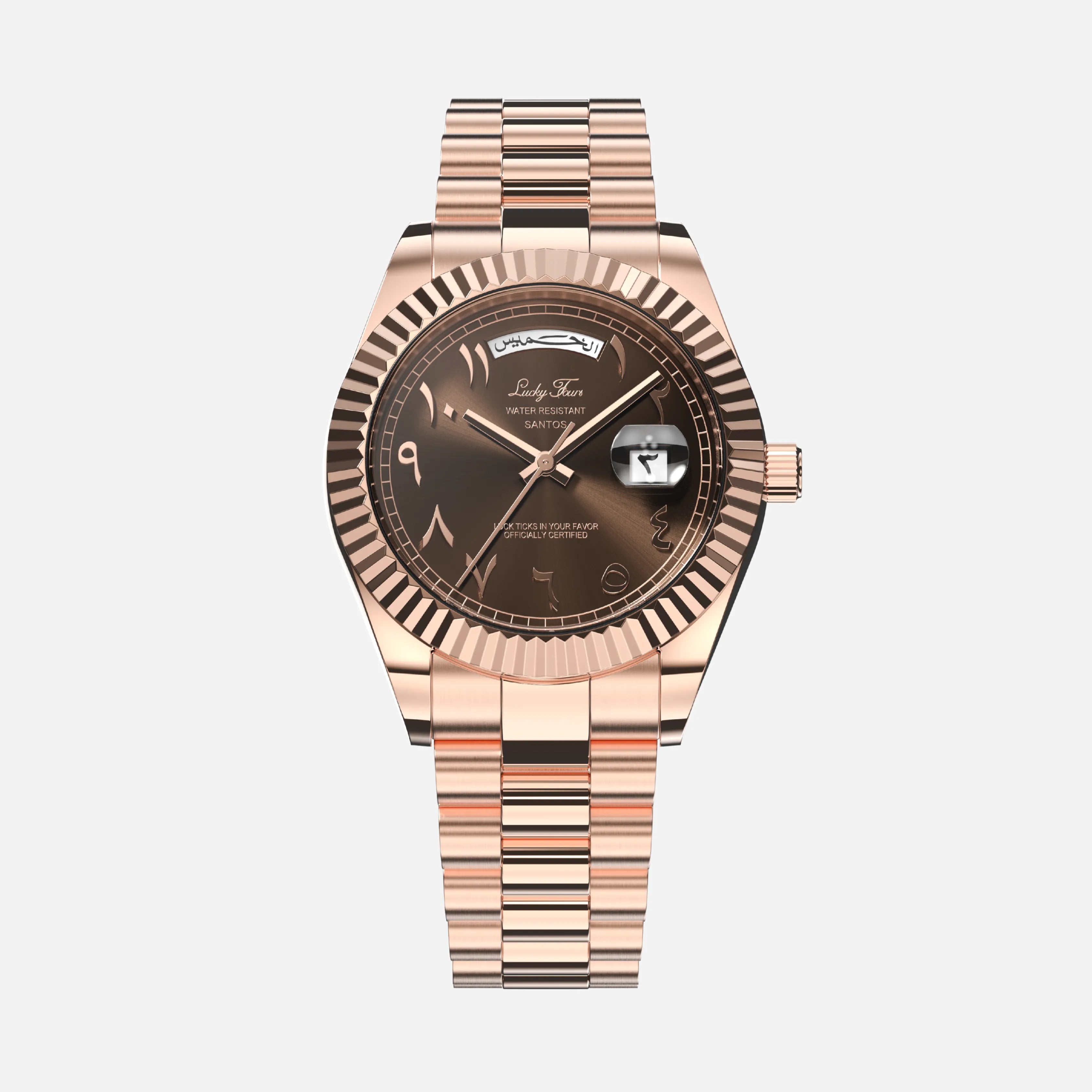 Lucky Fours Arabic Santos Men's Watch