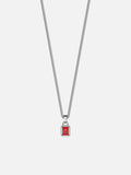 RED GEMSTONE CHAIN | Silver