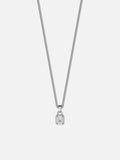 WHITE GEMSTONE CHAIN | Silver