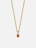 RED GEMSTONE CHAIN | 18K Gold