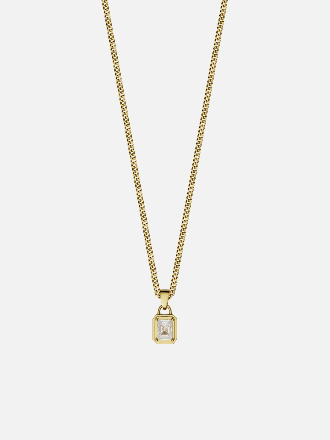 WHITE GEMSTONE CHAIN | 18K Gold