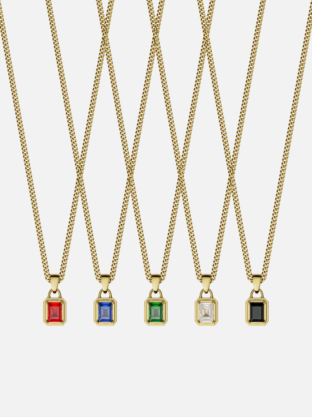 GEMSTONE CHAIN SET | 18K Gold