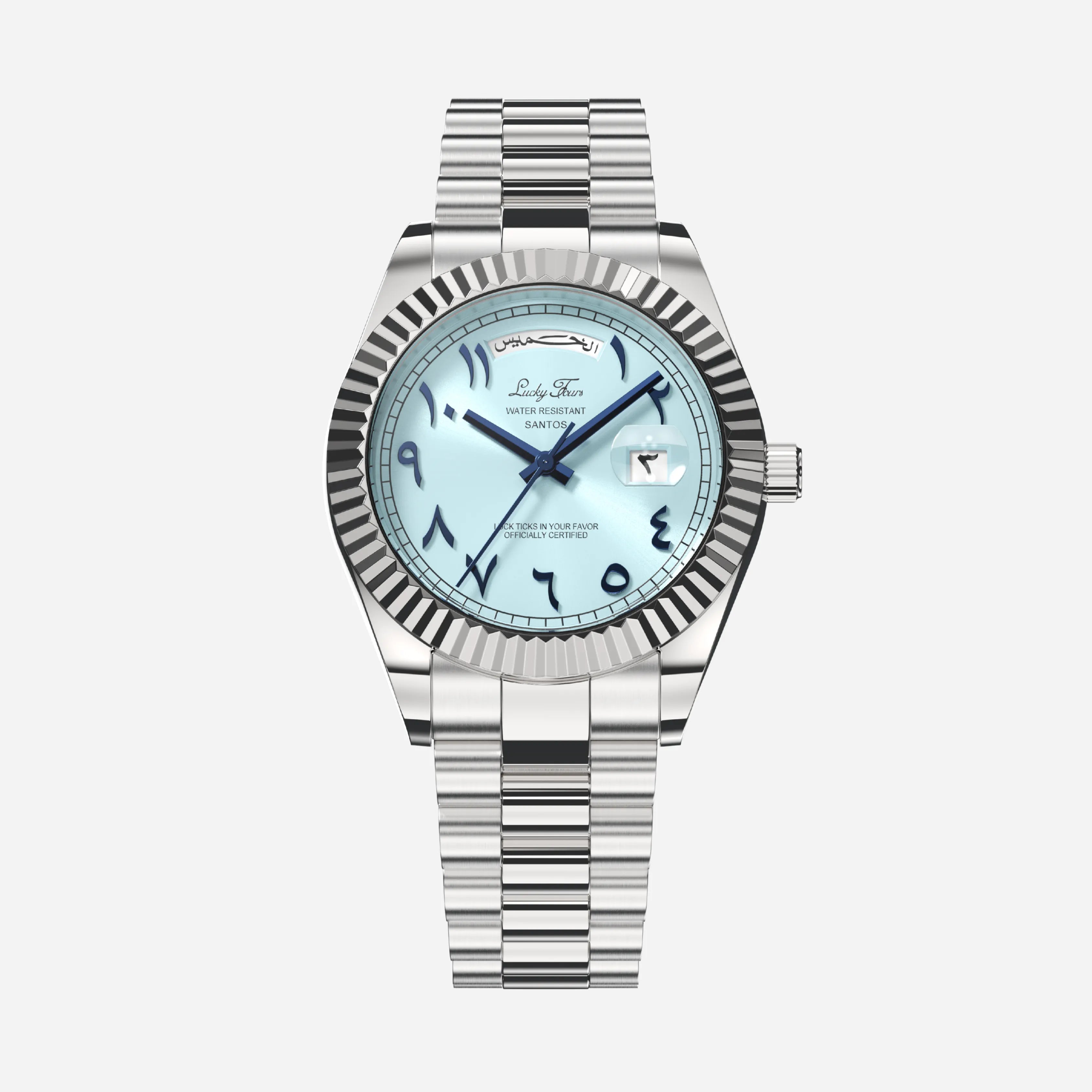 Lucky Fours Arabic Santos Men's Watch