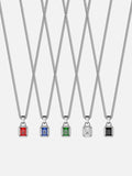 GEMSTONE CHAIN SET | Silver