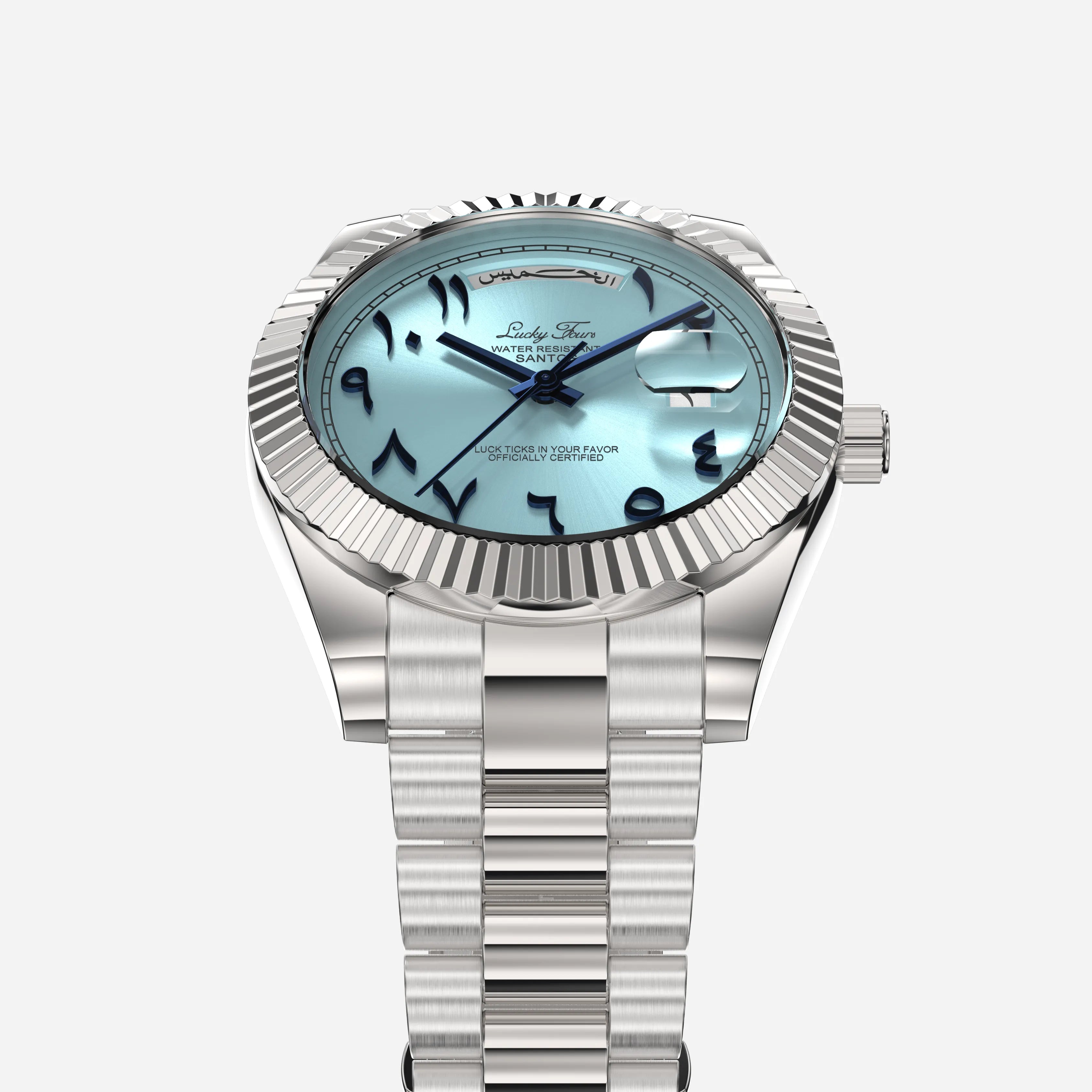 Lucky Fours Arabic Santos Men's Watch