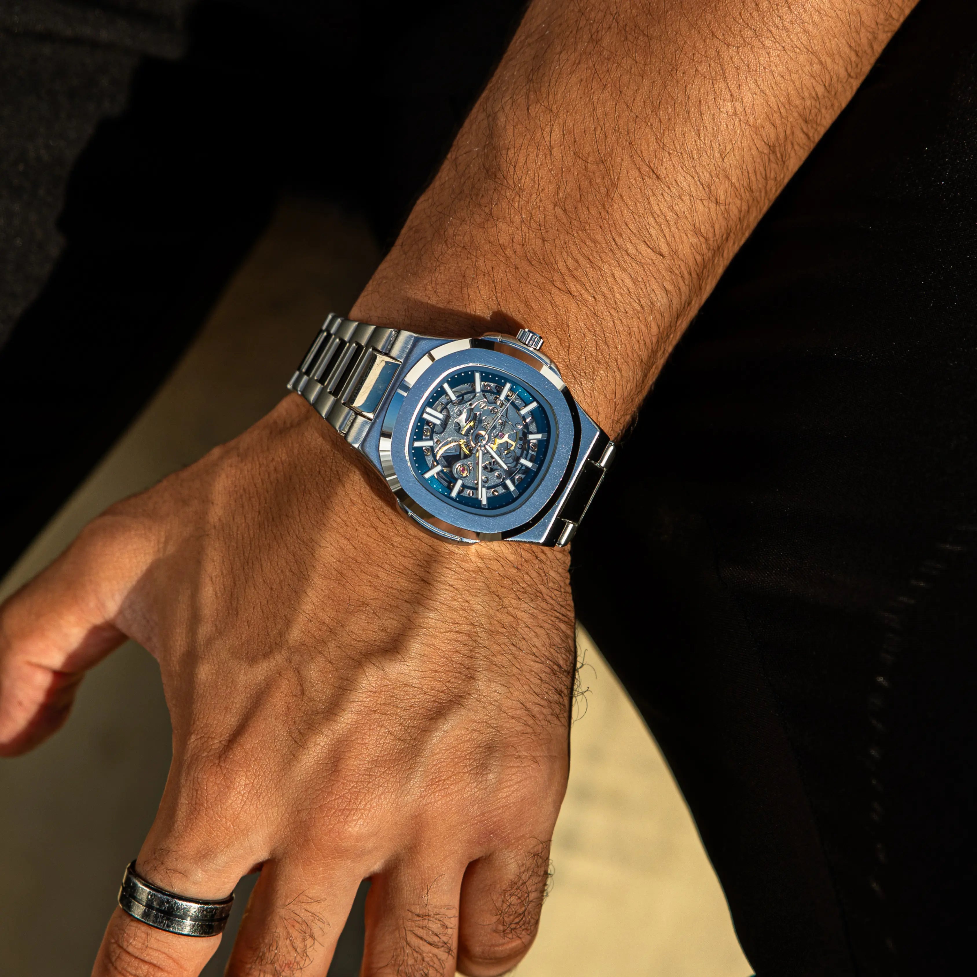 Lucky Fours Skeleton Men's Watch