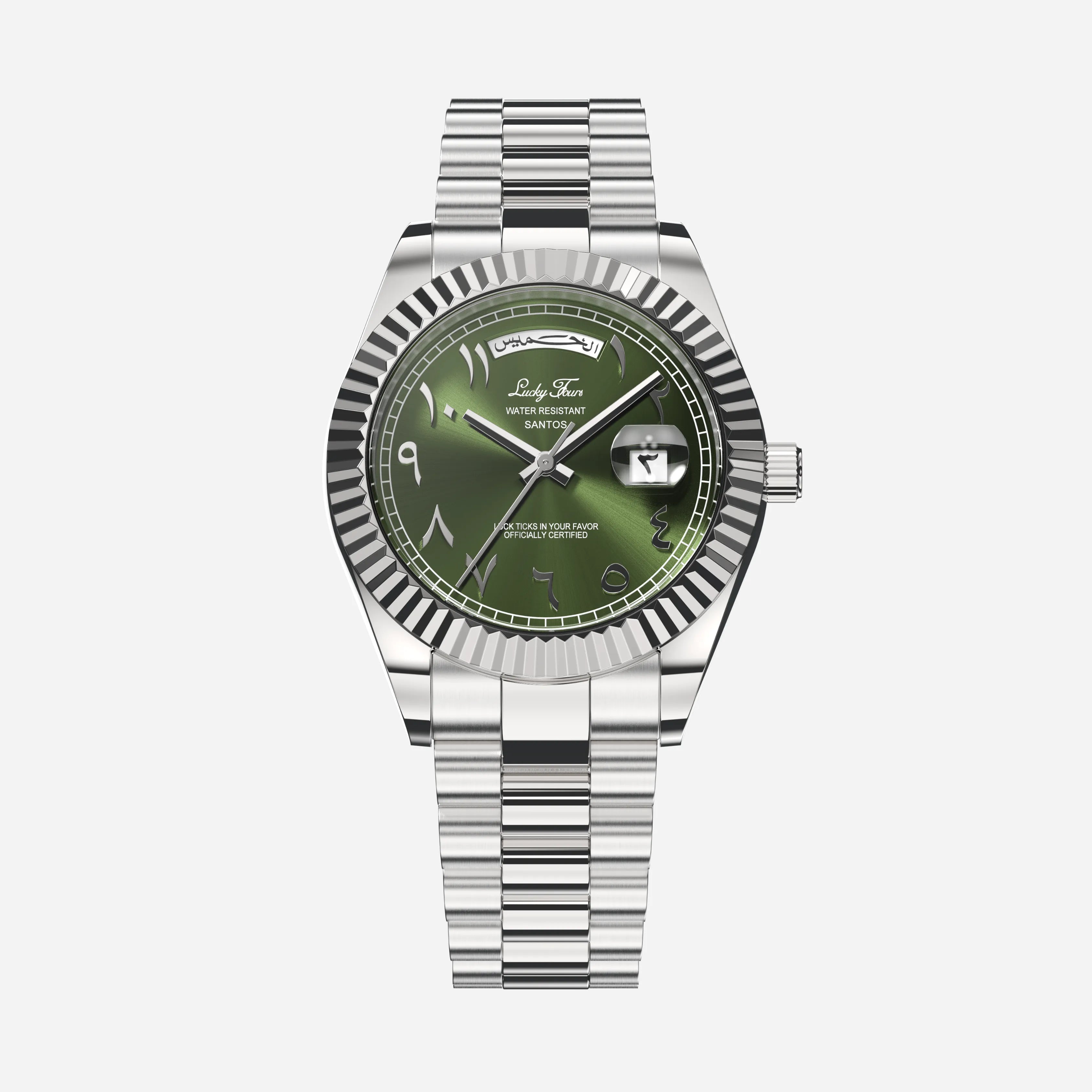 Lucky Fours Arabic Santos Men's Watch