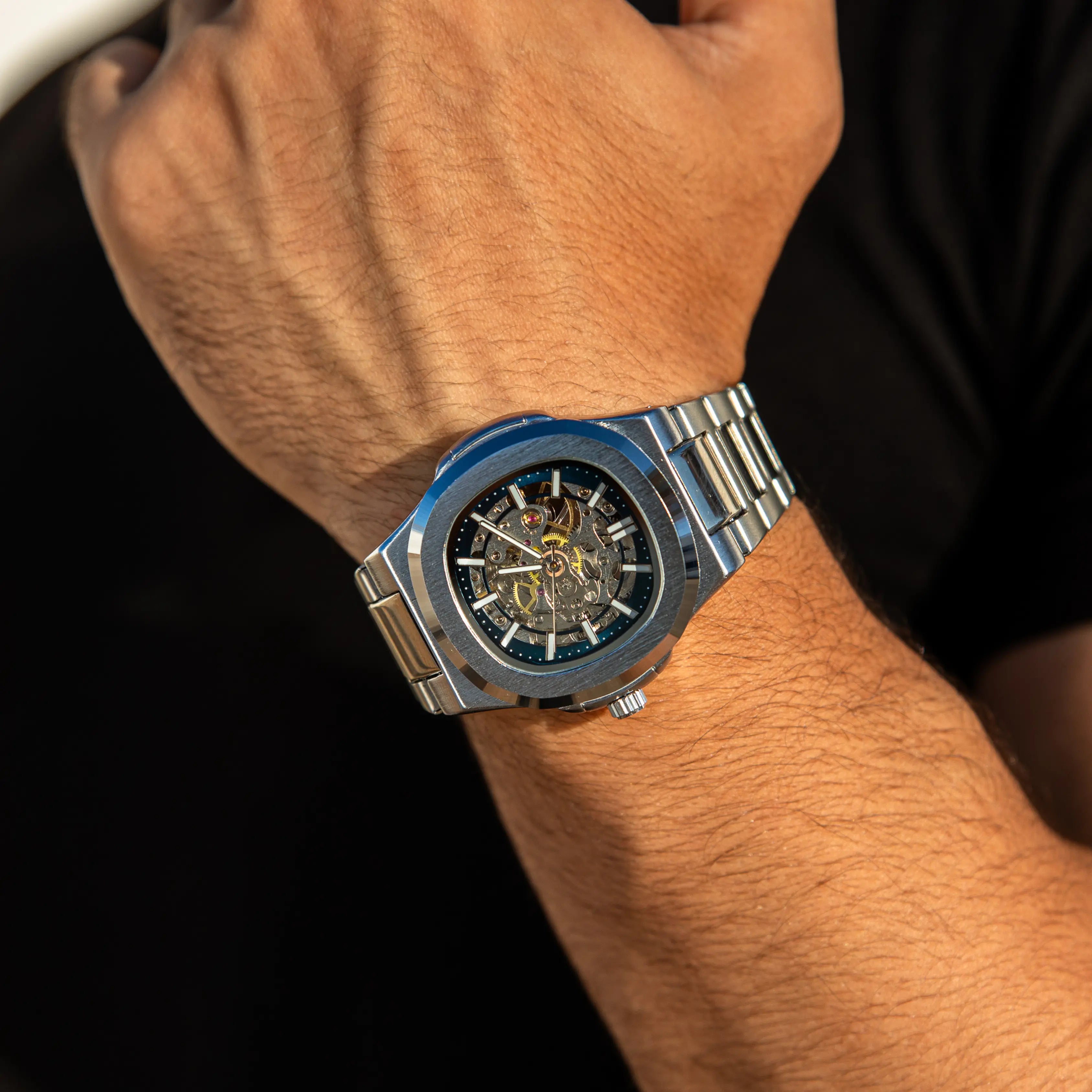 Lucky Fours Skeleton Men's Watch